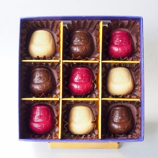 【開運招福チョコ】達磨ローチョコレートギフト/手提げ袋付き