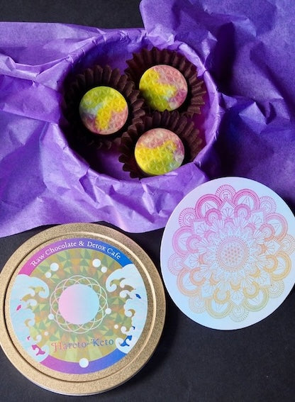 "Ananda Blossom" is a chocolate gift that brings harmony to life and the universe.
