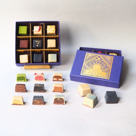 「和を以て貴しと為す」ローチョコレートギフト9粒 ー巡り、ひらく、陰陽五行ショコラー／手提げ袋付き