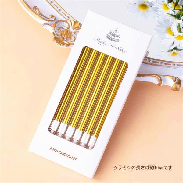 ゴールデンキャンドルセット（6本入り）