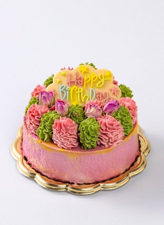 ビーツとラズベリーのお誕生日ローケーキ Colorful Nature｜熨斗対応・ギフトBOX入り