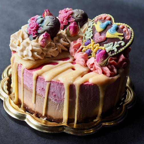 滋賀県彦根市の足軽屋敷を利用した彦根城下町に位置するヴィーガンカフェHareto-Ketoのアイスケーキのようなひんやりなめらかなビーガンケーキ