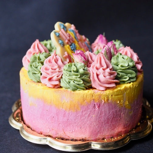 [Melt-in-your-mouth! New texture cake] "Colorful Nature" colorful birthday cake for birthday celebrations [Happy birthday chocolate included] [Vegan (no dairy products or eggs), Gluten-free (no flour)]