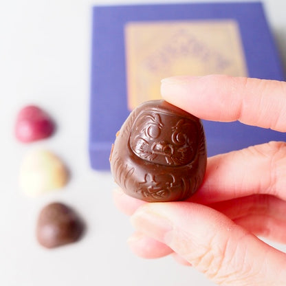 【開運招福チョコ】達磨ローチョコレートギフト／手提げ袋付き