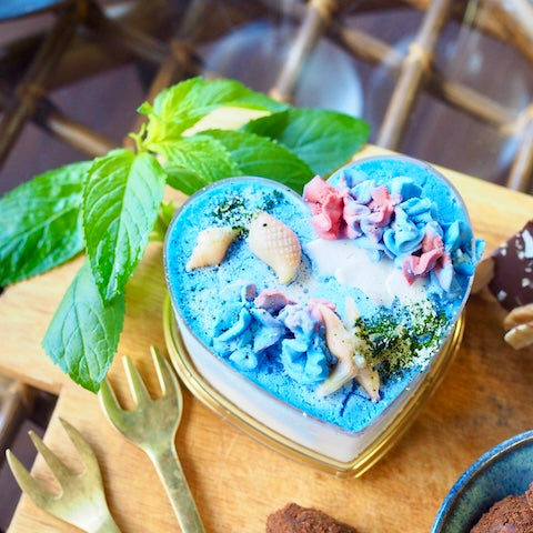 [Summer limited cool ice cream cake style] Limited time only! Hawaiian chocolate chip mint cheesecake "Summer Vacation!" [Vegan (no dairy products or eggs), gluten-free (no flour)]