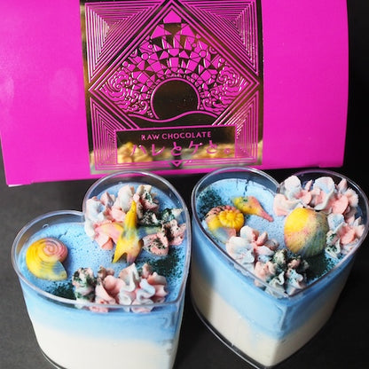 [Summer limited cool ice cream cake style] Limited time only! Hawaiian chocolate chip mint cheesecake "Summer Vacation!" [Vegan (no dairy products or eggs), gluten-free (no flour)]